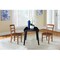 International Concepts 42 in. Solid Wood Round Dual Drop Leaf Dining Table with 2 Chairs in Black/Distressed Oak K46-42DL-C42-2-2 - alternate 2